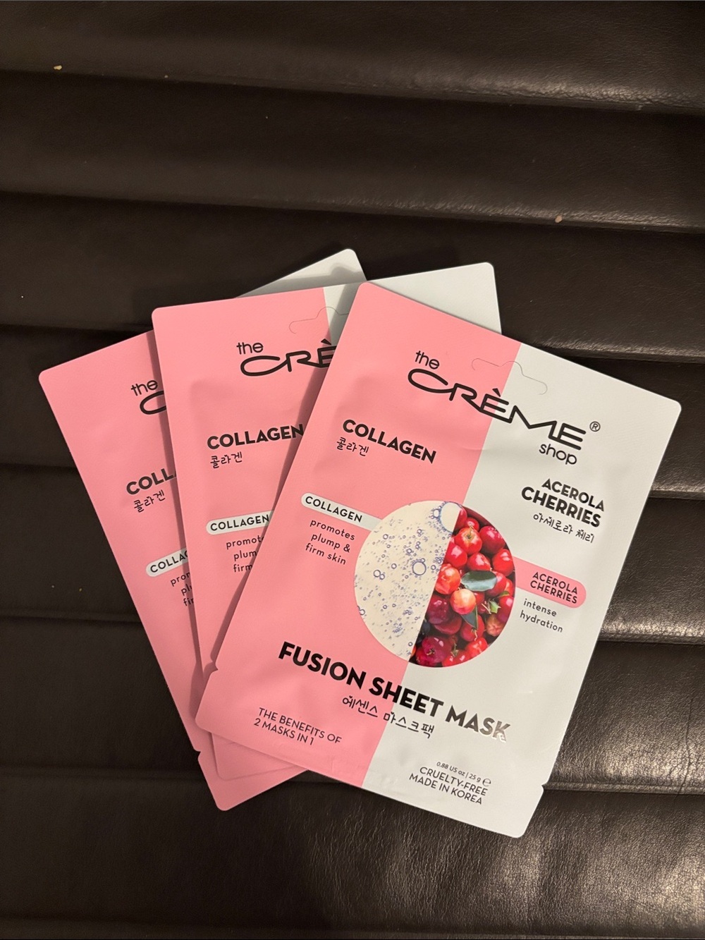 🌟 4 for $20 The Creme Shop Collagen Fusion Sheet Mask x 3 (Acerola Cherries)